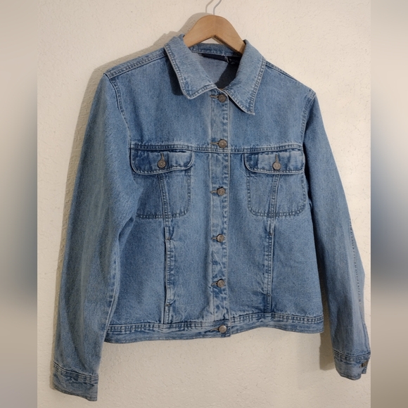 Bill Blass Classic Vintage Blue Jean Denim Jacket - Picture 3 of 8